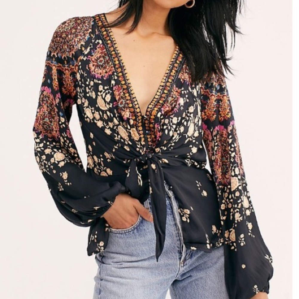 Run Free Blouse Free People Long Sleeve
